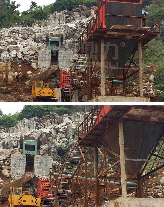 廣西河池時(shí)產(chǎn)160噸石場(chǎng)生產(chǎn)線 廣西河池時(shí)產(chǎn)160噸石場(chǎng)生產(chǎn)線