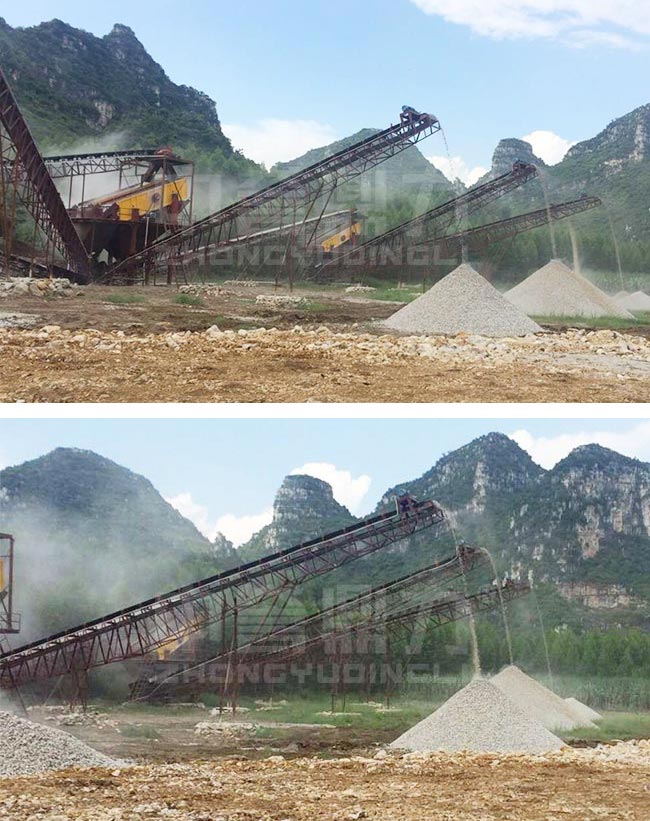 廣西來賓時產(chǎn)100噸石子生產(chǎn)線 廣西來賓時產(chǎn)100噸石子生產(chǎn)線