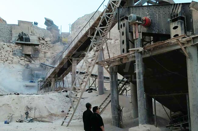 寧夏中寧時(shí)產(chǎn)800-1000噸石灰石破碎生產(chǎn)線 寧夏中寧時(shí)產(chǎn)800-1000噸石灰石破碎生產(chǎn)線