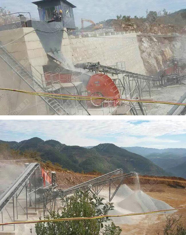 云南保山市騰沖縣、昌寧縣時產(chǎn)200噸骨料生產(chǎn)線