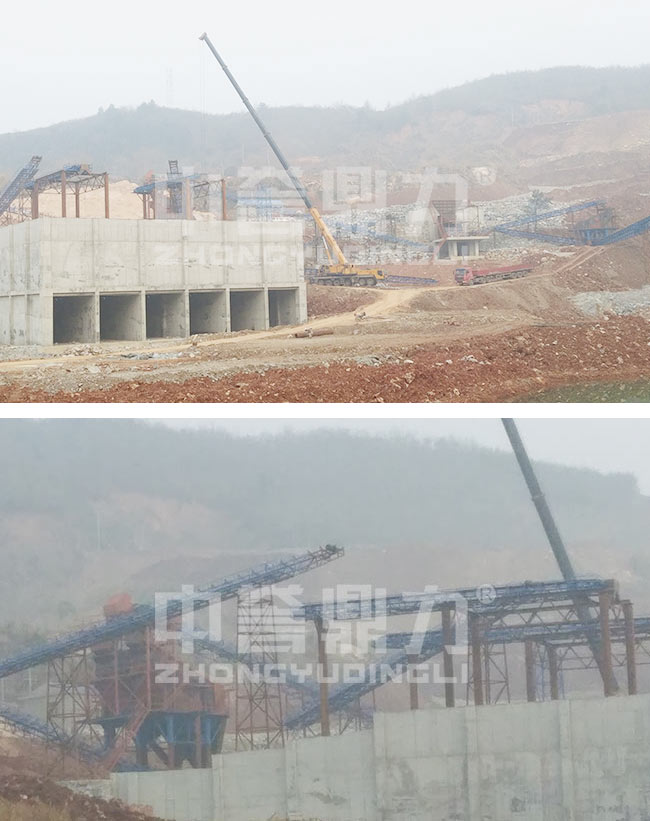 江西九江時(shí)產(chǎn)600噸固定式碎石生產(chǎn)線 江西九江時(shí)產(chǎn)600噸固定式碎石生產(chǎn)線