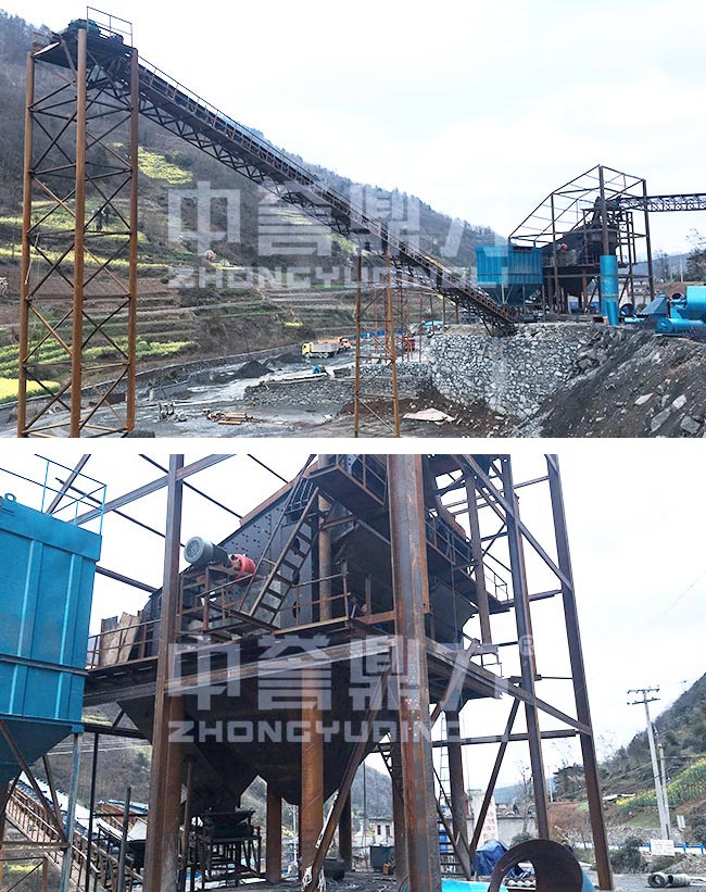 陜西安康時(shí)產(chǎn)500噸玄武巖制砂生產(chǎn)線(xiàn) 陜西安康時(shí)產(chǎn)500噸玄武巖制砂生產(chǎn)線(xiàn)