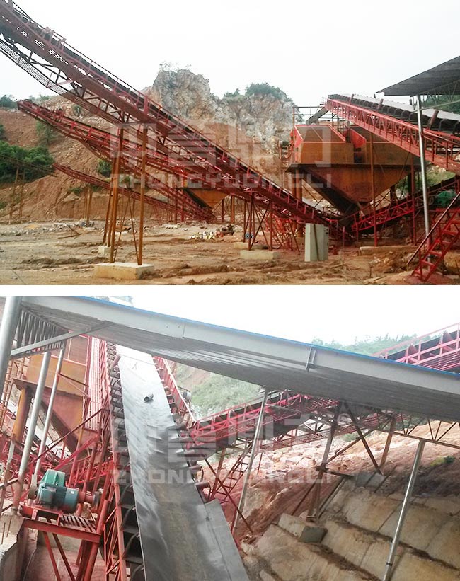 江西宜春市時產400噸石子生產線 江西宜春市時產400噸石子生產線
