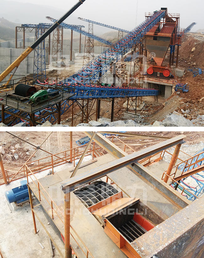 江西九江時(shí)產(chǎn)600噸固定式碎石生產(chǎn)線 江西九江時(shí)產(chǎn)600噸固定式碎石生產(chǎn)線