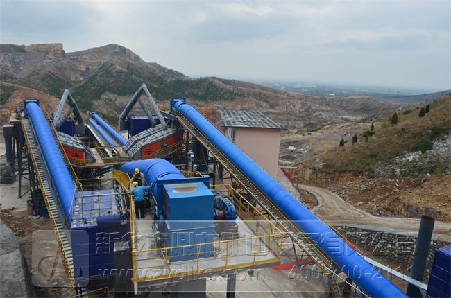 砂石生產(chǎn)線現(xiàn)場圖