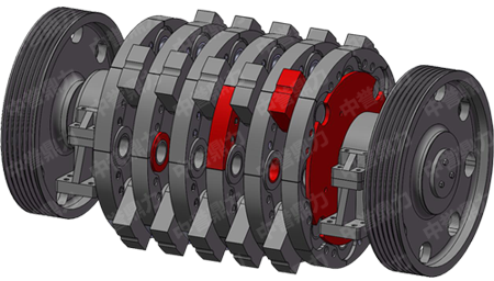 中譽鼎力重型錘式破碎機轉子