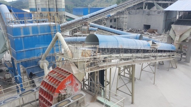 對白云石生產(chǎn)線工藝流程說明