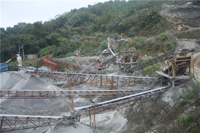 湖南省時產(chǎn)50噸石灰石制沙生產(chǎn)線